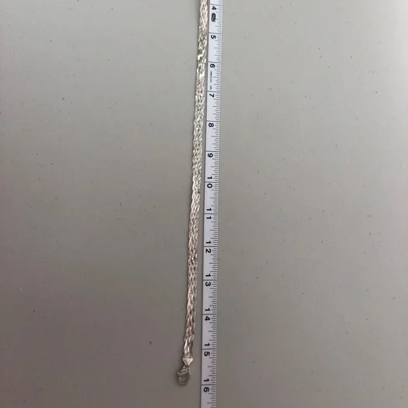 Sterling Silver Braided Necklace - Picture 7 of 8